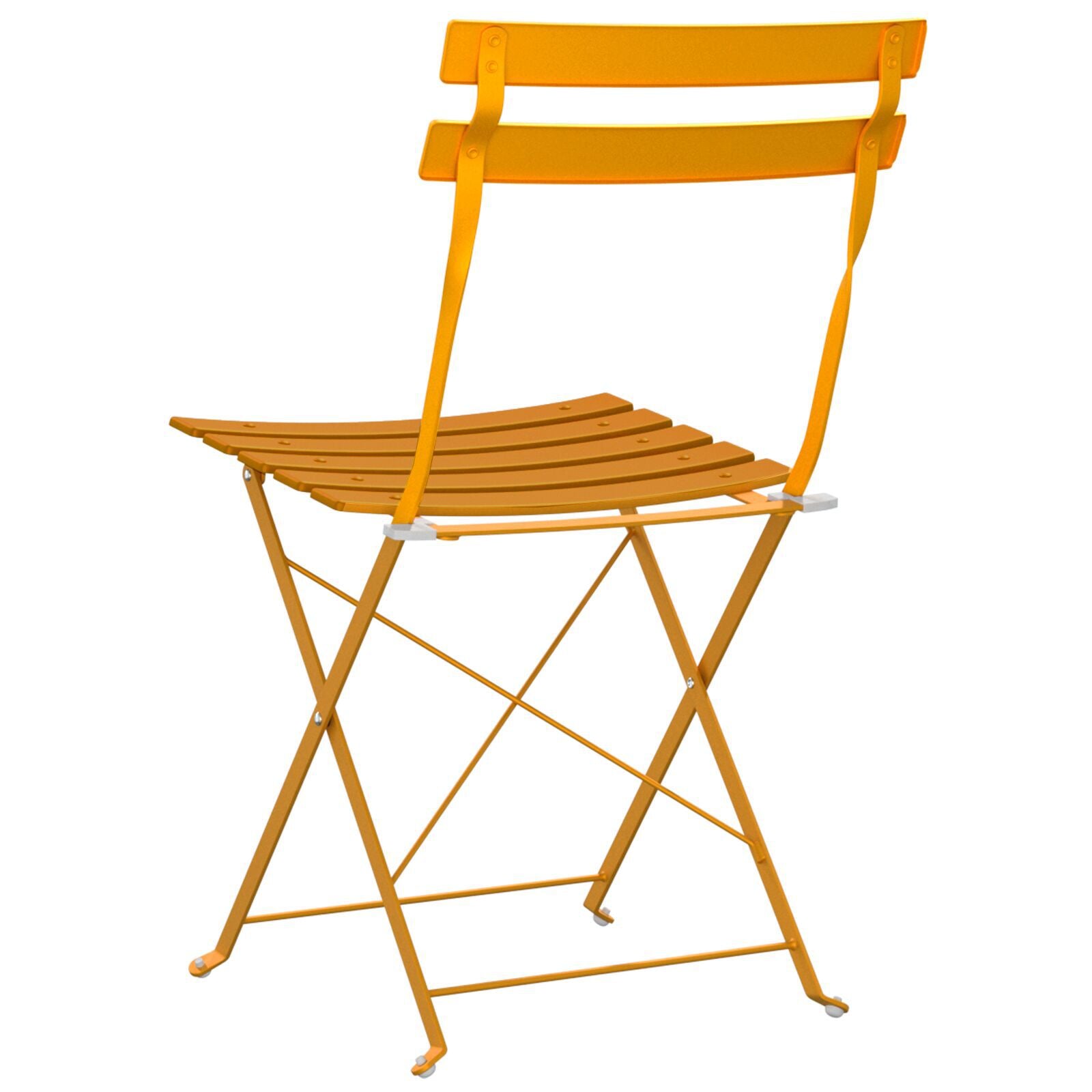 Hage Folding Stol 2 pcs Sennepsgul 42 x 46 x 82cm Stål