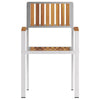 Hage Stol 4 pcs Brun 56 x 54.5 x 87cm Massivt akasietre