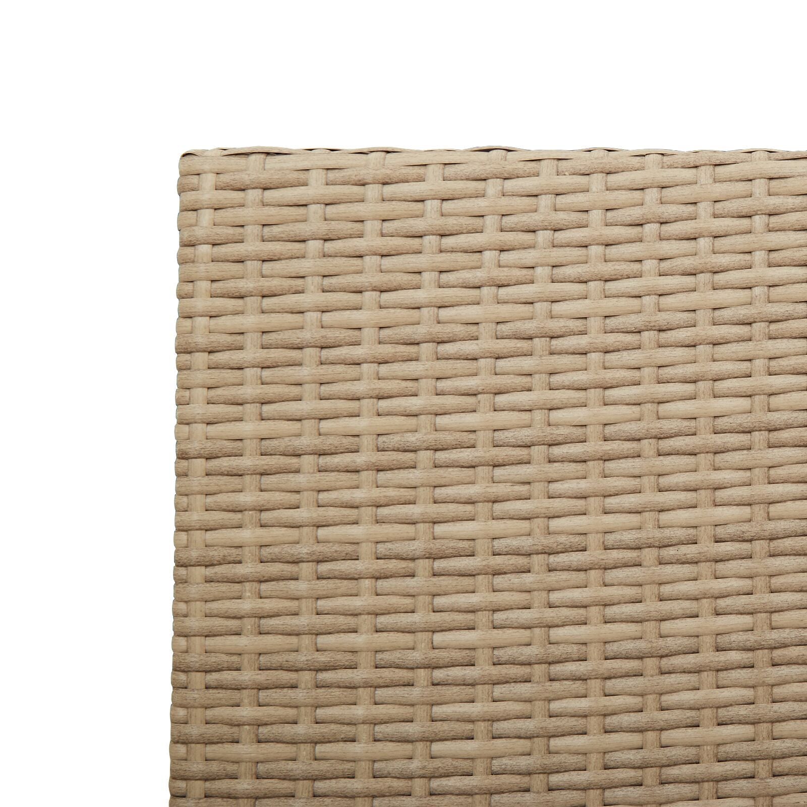 Hage stabelstoler 2 pcs Krem og brun PE rattan, solid akasietre