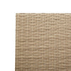 Hage stabelstoler 2 pcs Krem og brun PE rattan, solid akasietre