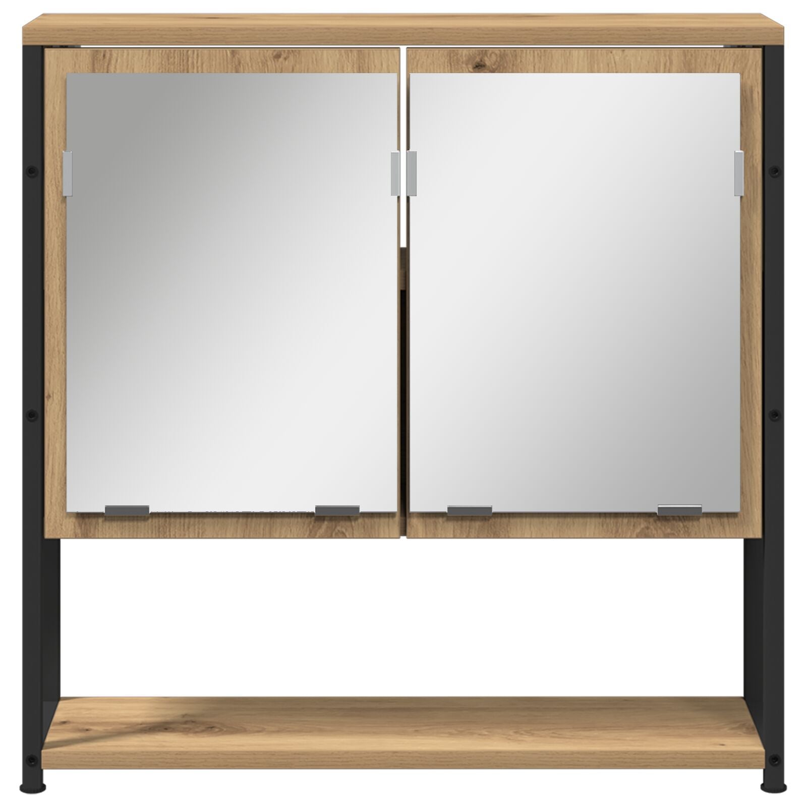 Baderomsinnredningssett med lagring 2 pcs Brun 60 x 30 x 60 cm