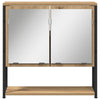 Baderomsinnredningssett med lagring 2 pcs Brun 60 x 30 x 60 cm