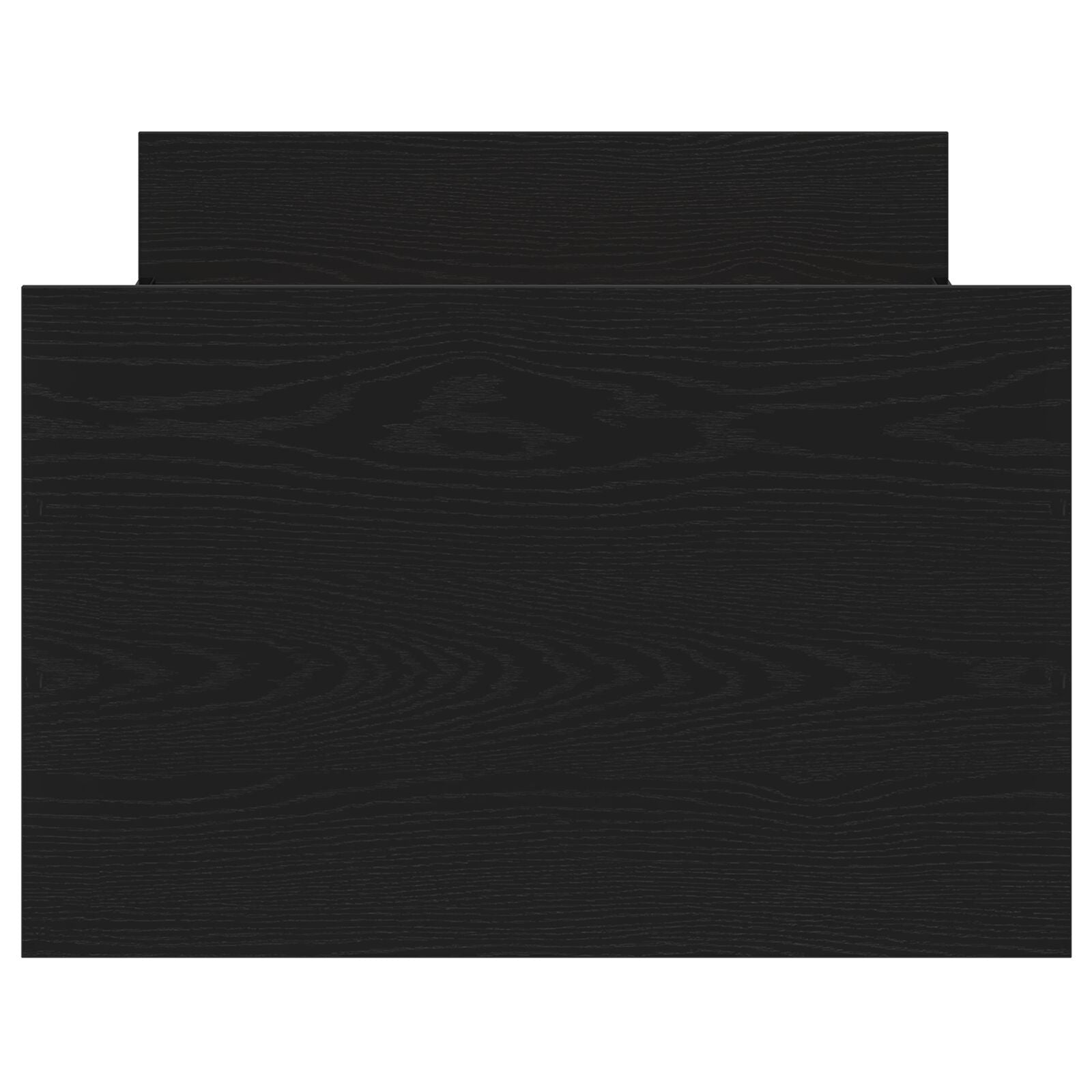 Sengestamme med skuff Svart Eik 193 x 78 x 50 cm Konstruert tre