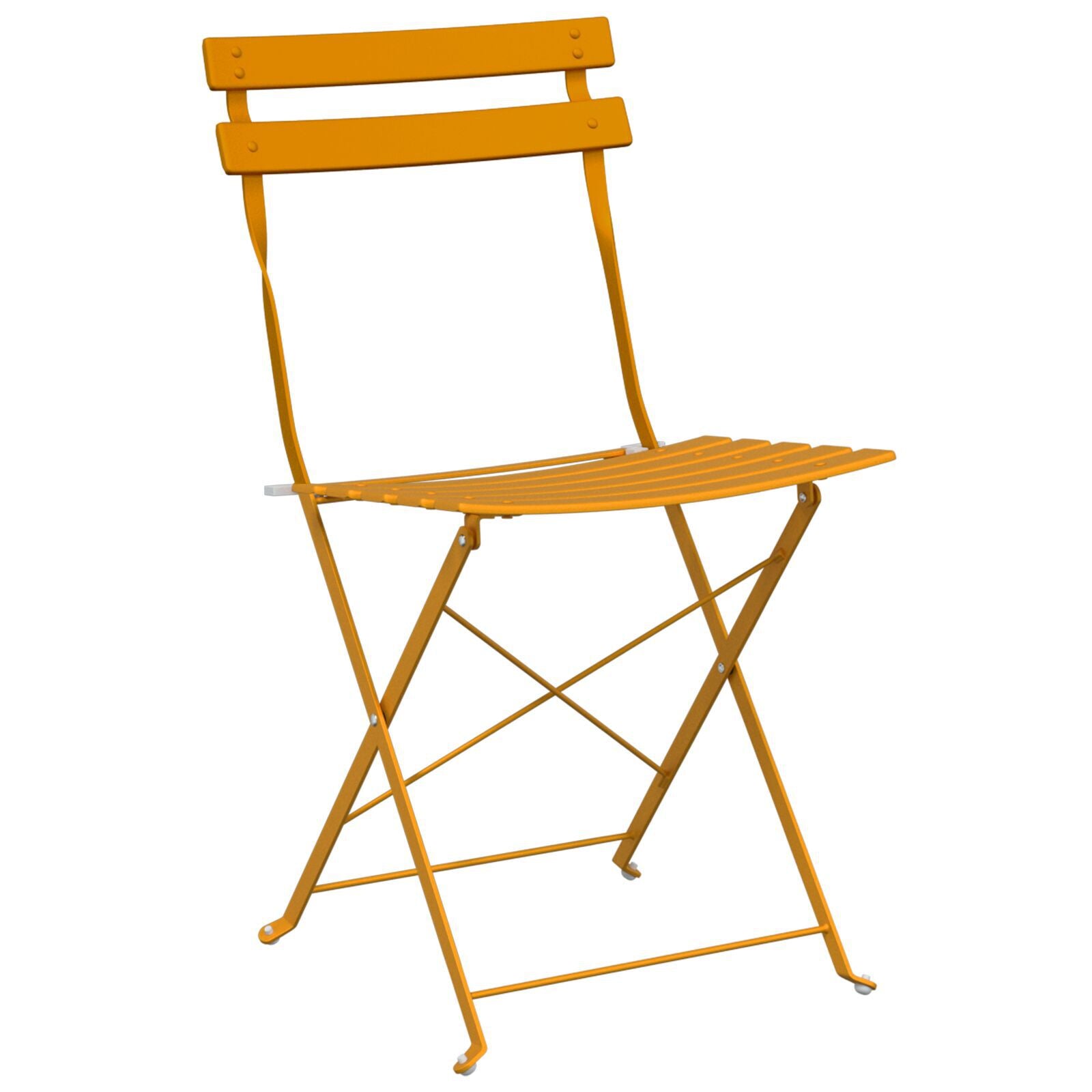 Hage Folding Stol 2 pcs Sennepsgul 42 x 46 x 82cm Stål