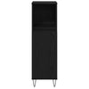 Bademøbelsett 3 pcs Svart Eik 30 x 30 x 190 cm Konstruert tre