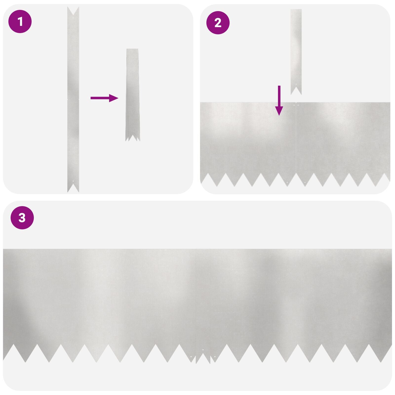 Gjerdekant 50 pcs sølv 100 x 0.05 x 20 cm Rustfritt Stål
