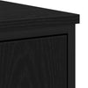 Baderomsinnredningssett med dør 3 pcs Svart 33 x 33 x 102.5 cm