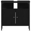 Baderomsinnredningssett med lagring 2 pcs Svart 60 x 30 x 60 cm