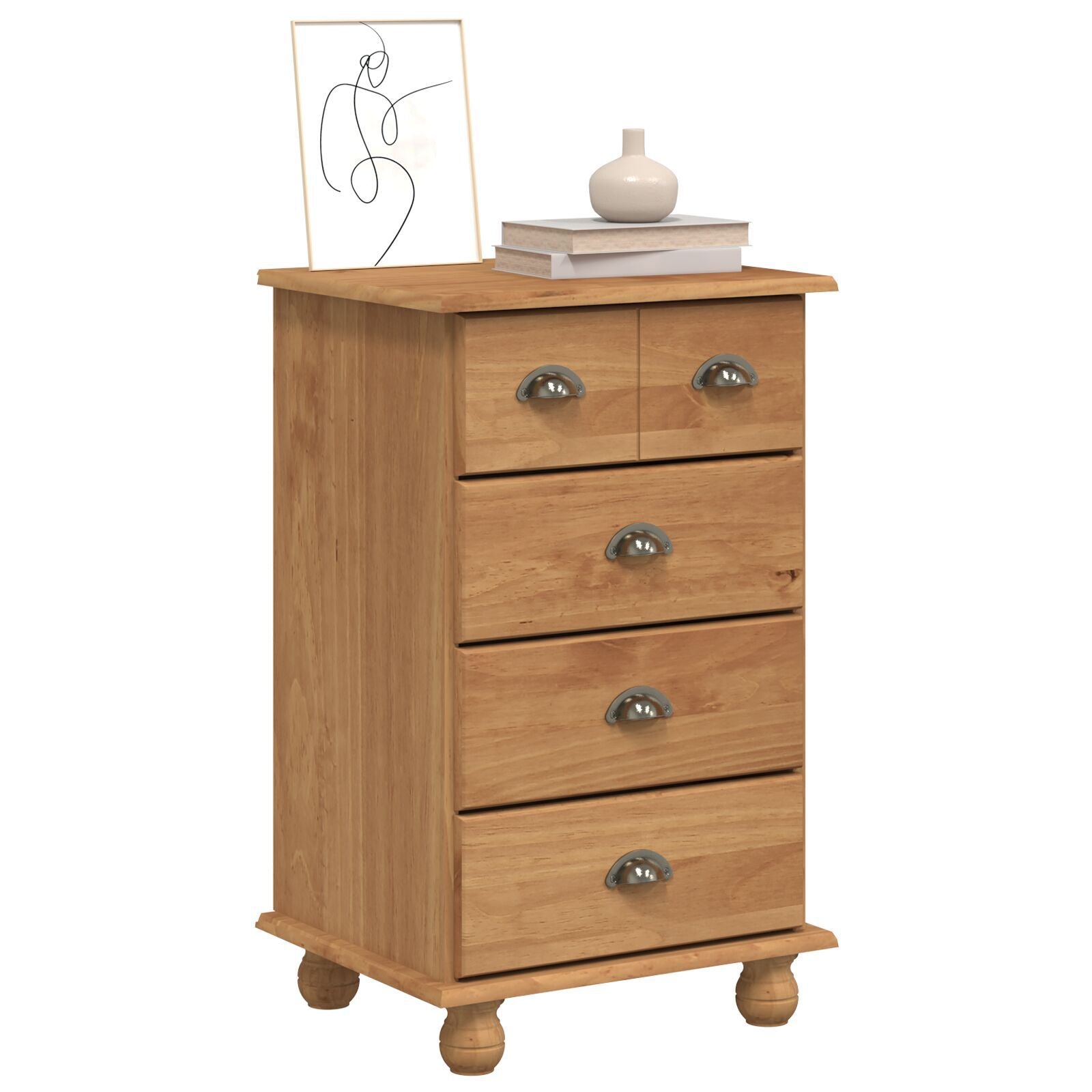 Skap med skuffer Brun 45,8 x 40 x 79 cm Massivt furutre