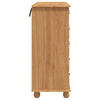 Skap med skuffer Brun 91 x 40 x 95.5 cm Massivt furutre