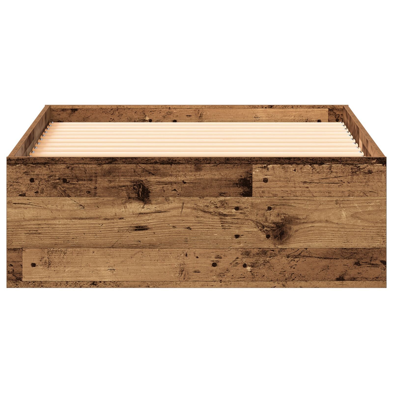 Sengestamme med skuff Gamle tre 100 x 200 cm Konstruert tre