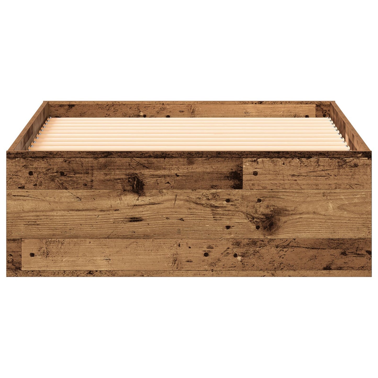 Sengestamme med skuff Gamle tre 100 x 200 cm Konstruert tre