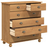 Skap med skuffer Brun 91 x 40 x 95.5 cm Massivt furutre