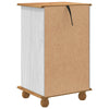 Skap med skuffer Hvit 45,8 x 40 x 79 cm Massivt furutre