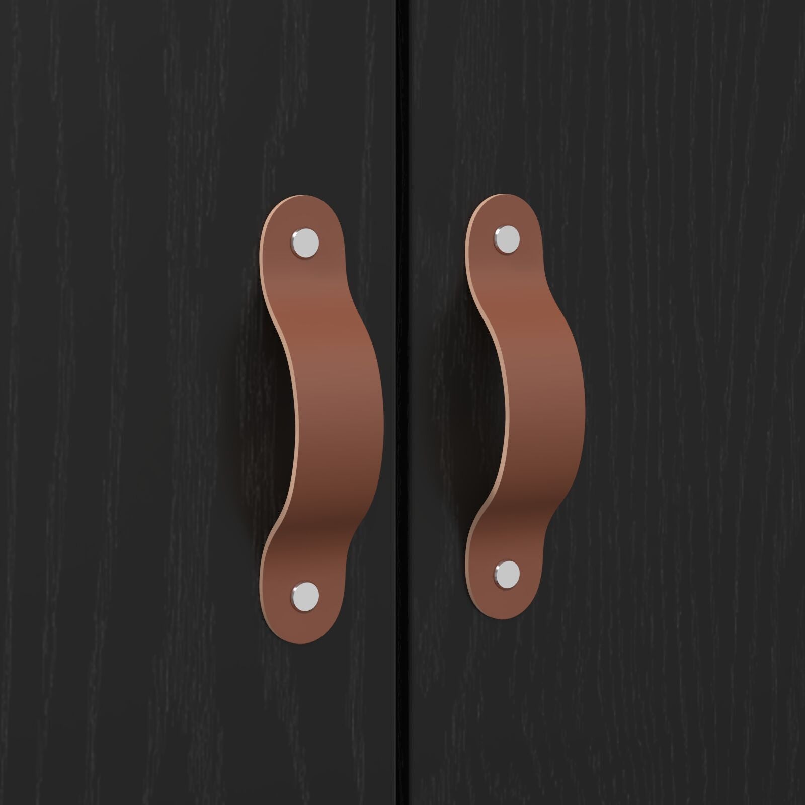 Seng med lagring Svart Eik 150 x 200 cm Konstruert tre