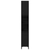 Baderomsinnredningssett med skuff 3 pcs Svart 30 x 30 x 180 cm