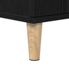 Baderomsinnredningssett med dør 3 pcs Svart 30 x 30 x 180 cm