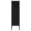 Baderomsinnredningssett med dør 3 pcs Svart 33 x 33 x 102.5 cm