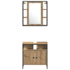 Baderomsskapsett med hylle 4 pcs artisan eik 33 x 33 x 185.5 cm