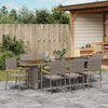 Hage Spisegruppe 11 pcs Beige Poly rattan
