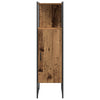 Baderomsinnredningssett med dør 3 pcs Brun 33 x 33 x 102.5 cm