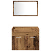 Baderoms møbelsett Veggmontert 4 pcs Gamle tre 30 x 30 x 130 cm
