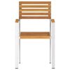 Hage Stol 2 pcs Brun 56 x 54.5 x 87cm Massivt akasietre