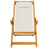 Strandstol 2 pcs Brun 61.5 x 123 x 82cm Massivt akasietre