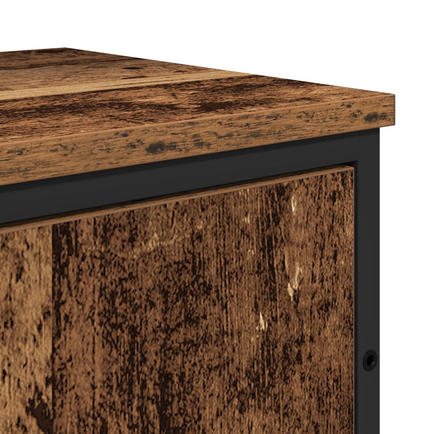 Baderomsinnredningssett Veggmontert 2 pcs Brun Konstruert tre