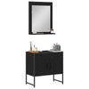 Baderomsinnredningssett med lagring 2 pcs Svart 60 x 33 x 60 cm