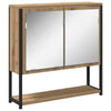 Baderomsinnredningssett med lagring 2 pcs Brun 60 x 30 x 60 cm