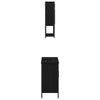 Baderomsinnredningssett med lagring 2 pcs Svart 60 x 30 x 60 cm
