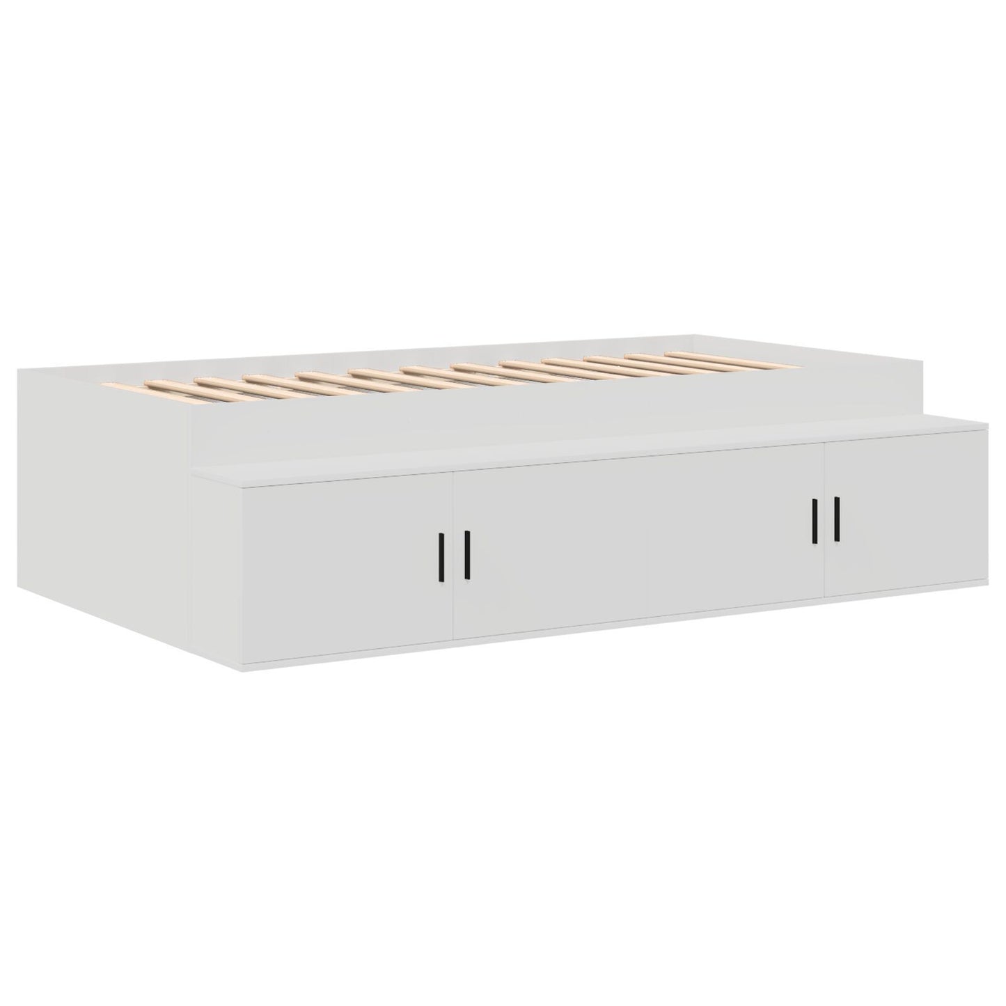 Sengestamme med skuff Hvit 90 x 200 cm Konstruert tre
