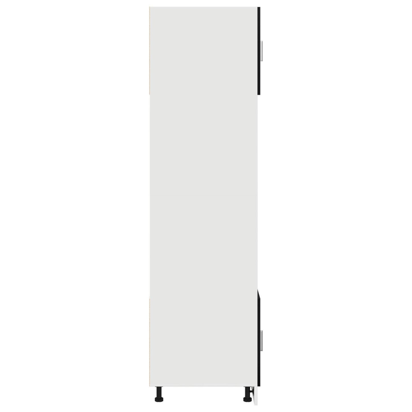 Hengende skap Svart Eik 60 x 57 x 207 cm Konstruert tre