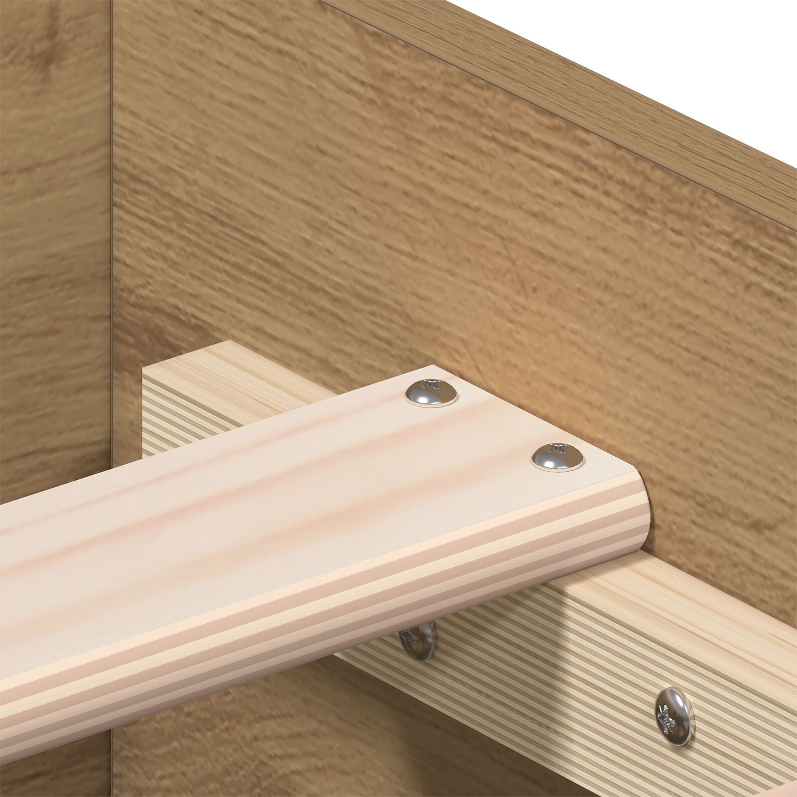 Sengestamme med skuff Artisan Eik 140 x 190 cm Konstruert tre