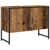 Baderomsinnredningssett med lagring 2 pcs Brun 80 x 33 x 60 cm