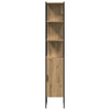 Baderomsskapsett med hylle 4 pcs artisan eik 33 x 33 x 185.5 cm