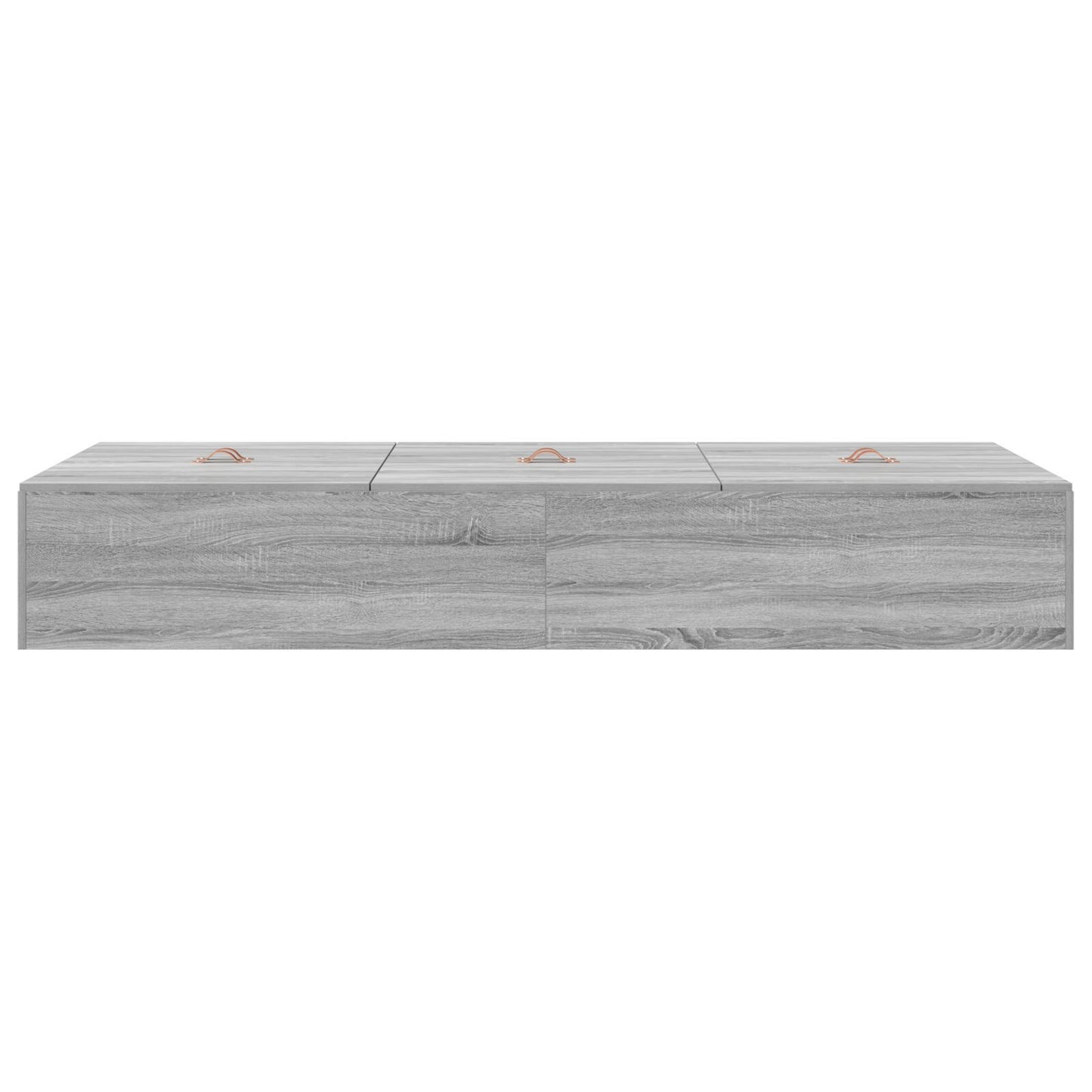Seng med lagring Grå Sonoma 100 x 200 cm Konstruert tre
