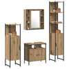 Baderomsskapsett med hylle 4 pcs artisan eik 33 x 33 x 185.5 cm
