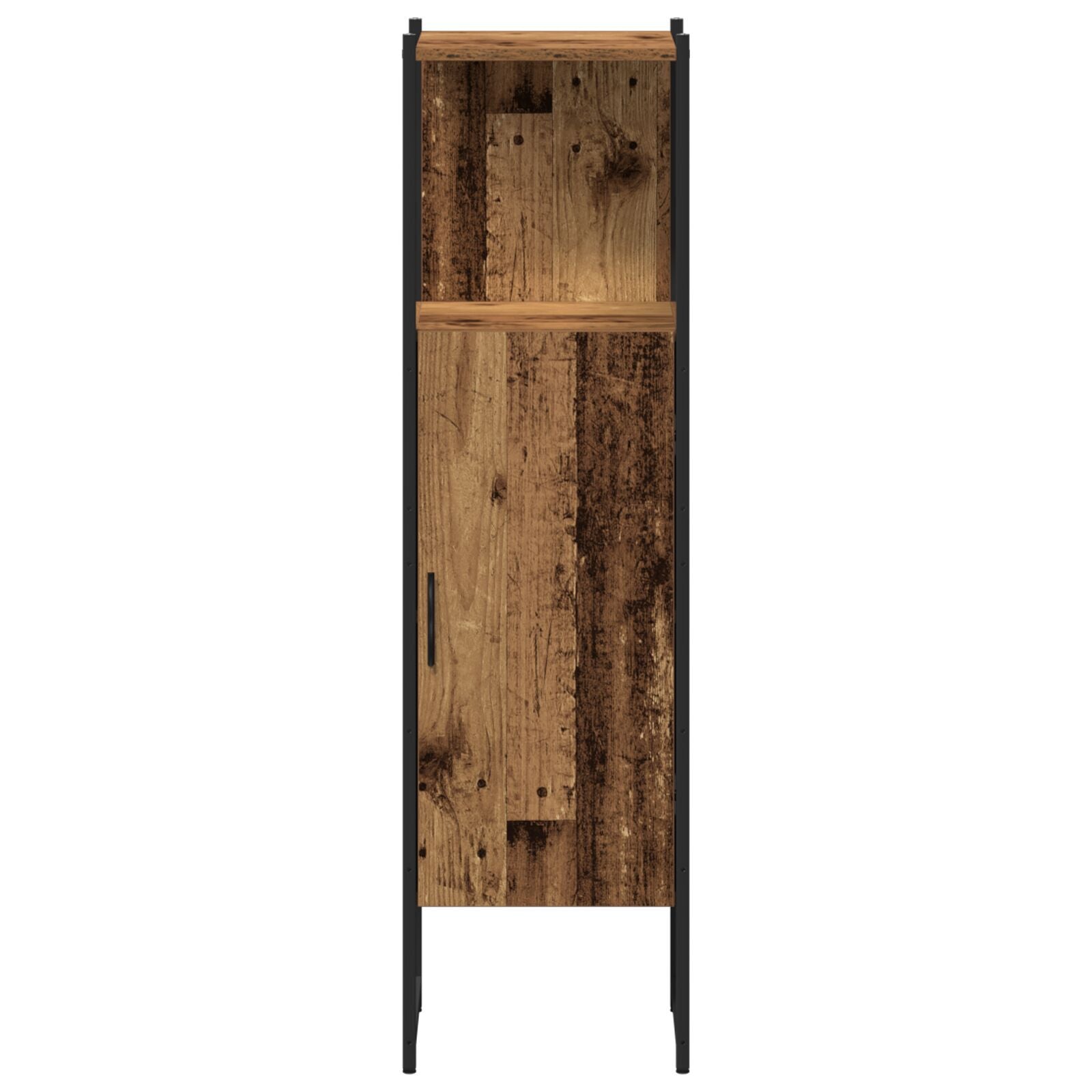 Baderomsinnredningssett med dør 3 pcs Brun 33 x 33 x 120.5 cm