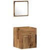 Baderoms møbelsett Veggmontert 4 pcs Gamle tre 30 x 30 x 130 cm