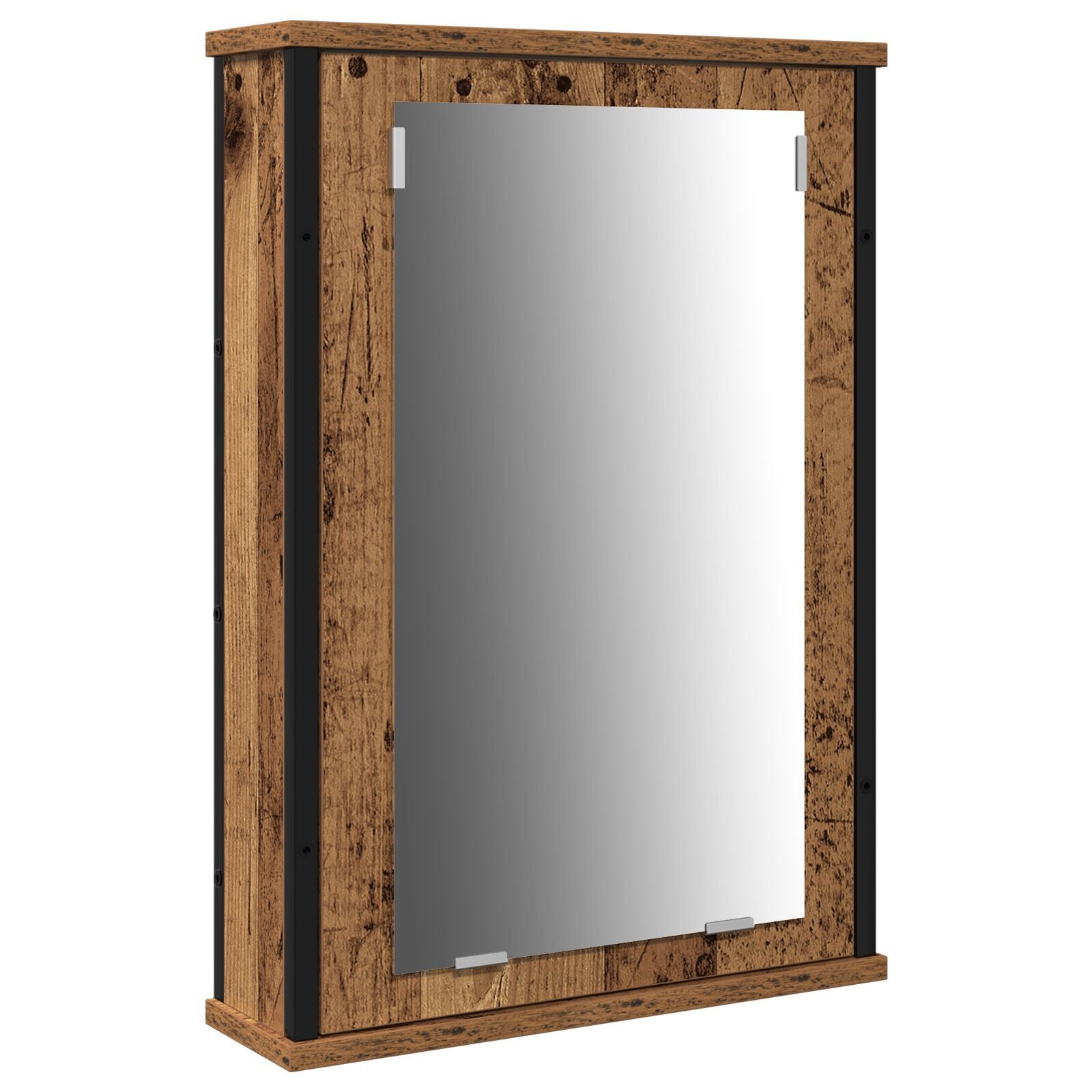Baderomsspeilskap med dør Brun 80 x 30 x 60 cm Konstruert tre