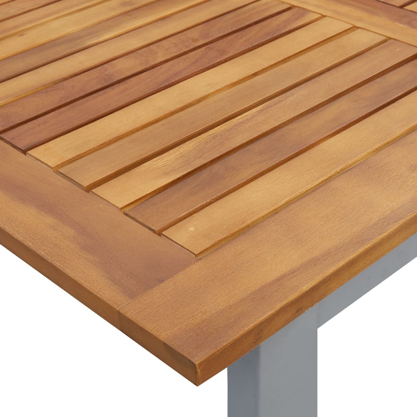 Hage Spisegruppe 5 pcs Grå Solid akasietre