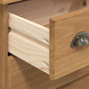 Skap med skuffer Brun 79 x 40 x 133.5 cm Massivt furutre
