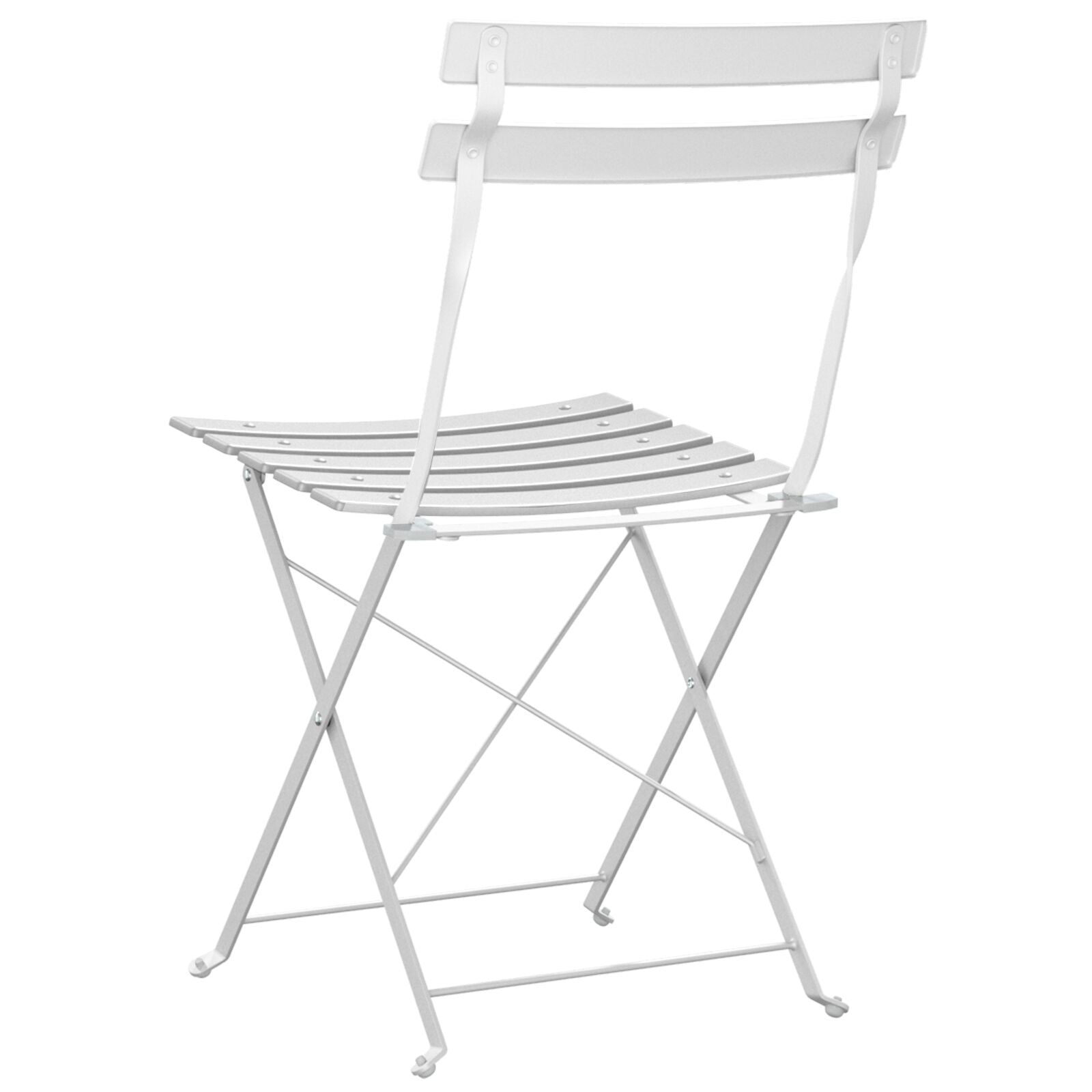 Hage Folding Stol Folding 2 pcs Hvit 42 x 46 x 82cm Stål