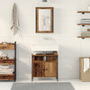 Baderomsinnredningssett med lagring 2 pcs Brun 60 x 30 x 60 cm