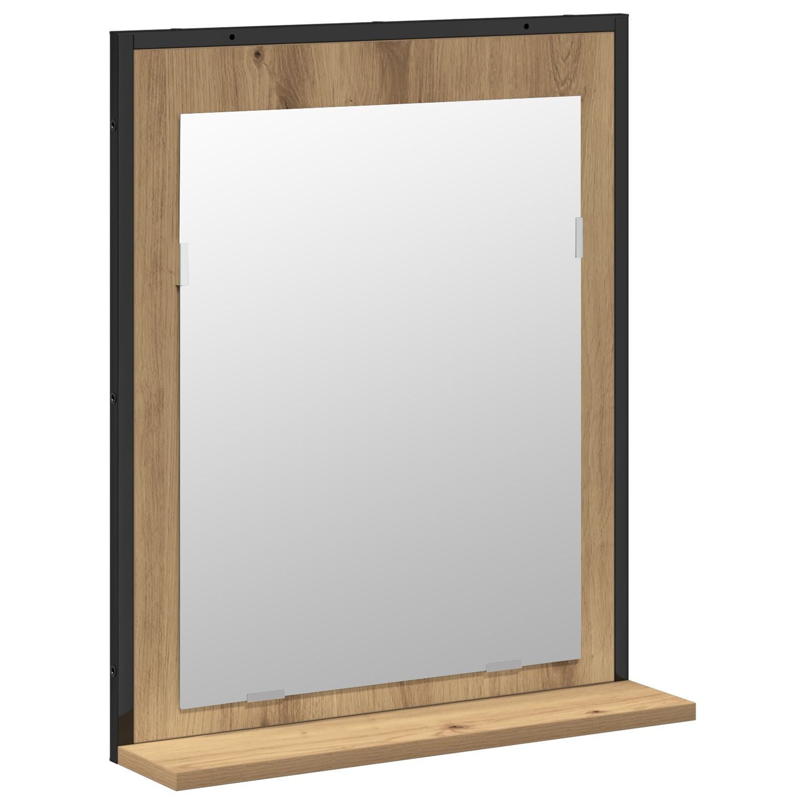Baderomsinnredningssett med lagring 2 pcs Brun 80 x 33 x 60 cm