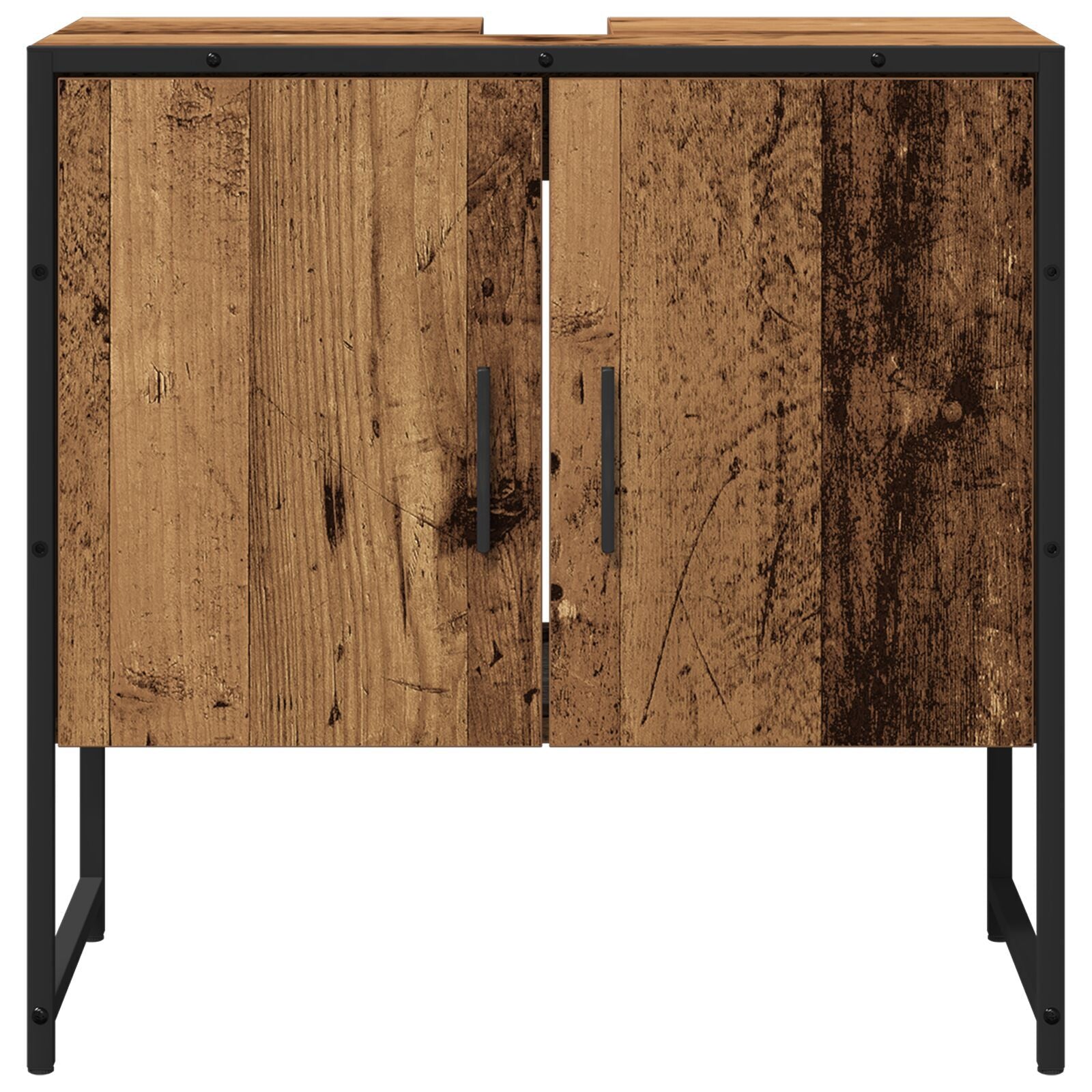 Baderomsinnredningssett med lagring 2 pcs Brun 60 x 33 x 60 cm