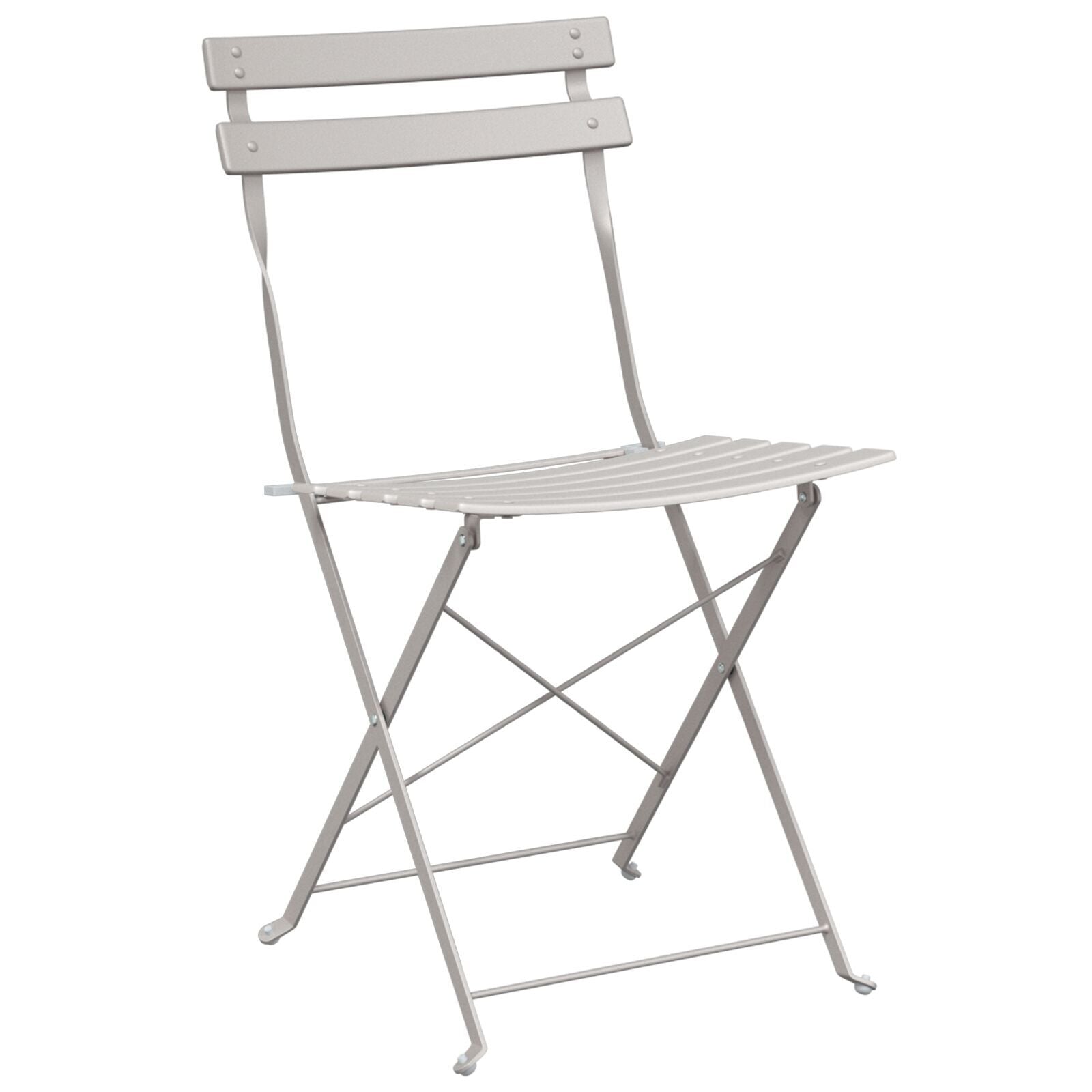 Hage Folding Stol Folding 2 pcs Beige 42 x 46 x 82cm Stål