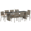 Hage Spisegruppe 11 pcs Beige Poly rattan